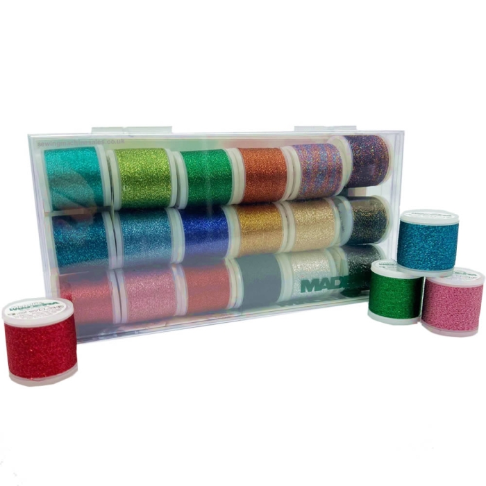 Madeira Super Twist Metallic Thread Set - 18 threads